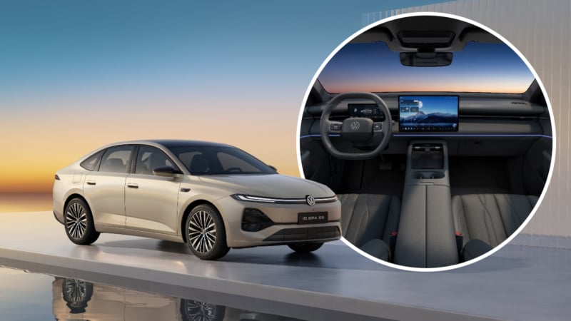 Седан Volkswagen ID. Era S5 PHEV с запасом хода 2000 км представил интерьер в Китае