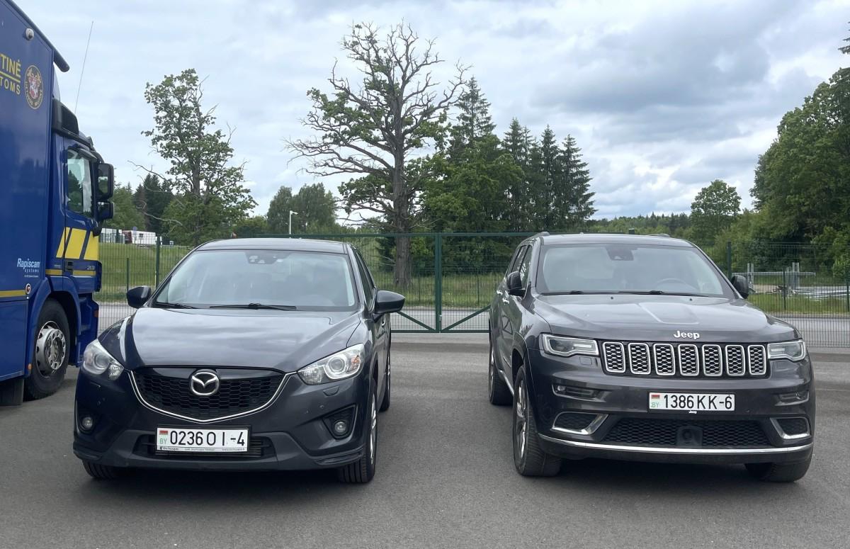 Mazda и Jeep не прошли границу Беларуси и Литвы из-за проблем с регистрацией